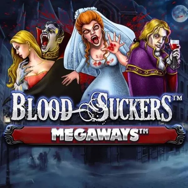 Official Slots logo: Blood Suckers Megaways by Red Tiger Gaming at Wyns Casino
