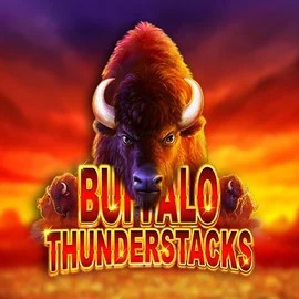 Buffalo Thunderstacks online game logo by Amatic Industries on wyns-casinoo.com