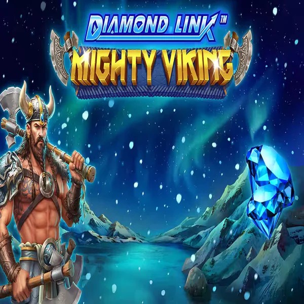 Diamond Link Mighty Viking slot logo by Greentube at Wyns Casino