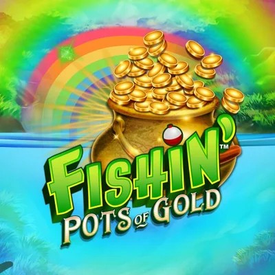Fishin Pots Of Gold online game logo by Gameburger Studios on wyns-casinoo.com