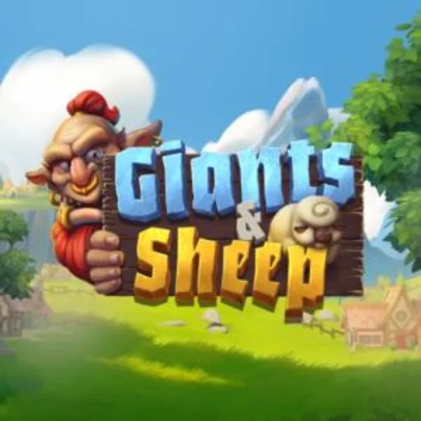 Official Slots logo: Giants and Sheep by Relax Gaming at Wyns Casino
