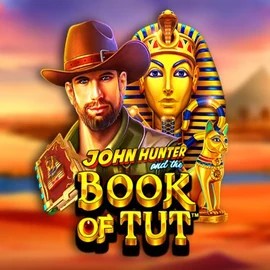John Hunter and the Book of Tut online game logo by Pragmatic Play on wyns-casinoo.com