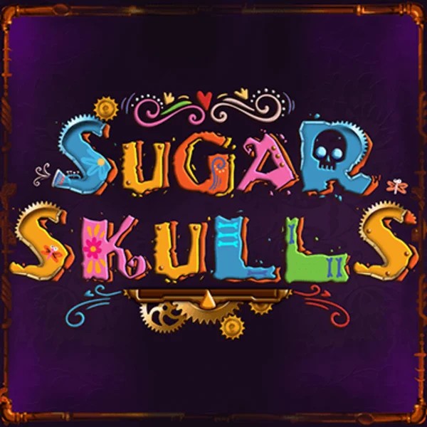 Official Slots logo: Sugar Skulls by Booming Games at Wyns Casino