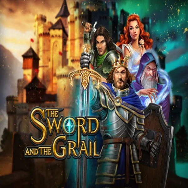 The Sword and the Grail online game logo by Play'n GO on wyns-casinoo.com